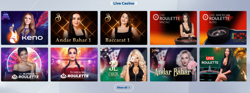 non-gamstop live casino games